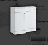 Kartell K-VIT Dove 900mm L-shaped furniture pack left hand in matt white