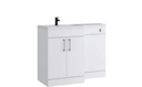 Kartell K-VIT Dove 1100mm L-shaped furniture pack left hand in matt white