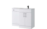Kartell K-VIT Dove 1100mm L-shaped furniture pack right hand in matt white