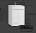 Urban 500mm 2 Door Floor Standing Unit - Matt White
