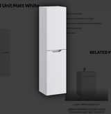 Urban Wall Hung Tall Unit - Matt White