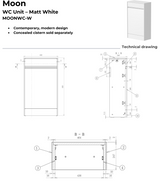 Kartell K-VIT Moon WC Unit- Matt White (MOONWC-W)