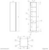 Kartell K-VIT Moon Wall Mounted Tall Unit- Matt Grey (MOONWMTU-G)