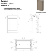 Kartell K-VIT Moon WC Unit- Cocoa (MOONWC-C)