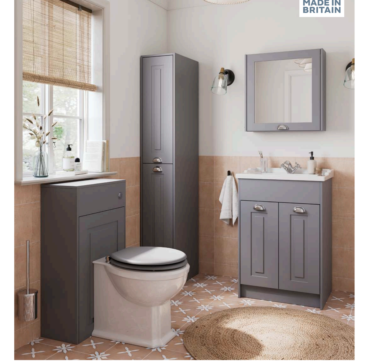 Kartell K-VIT Astley Floor Standing Side Unit - Matt Grey (FUR538AS)