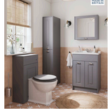 Kartell K-VIT Astley Floor Standing Side Unit - Matt Grey (FUR538AS)