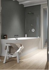 Selkie Eclipse Grey Tongue & Groove Matte MDF Wall Panel (2420 x 1200 x 11 mm)