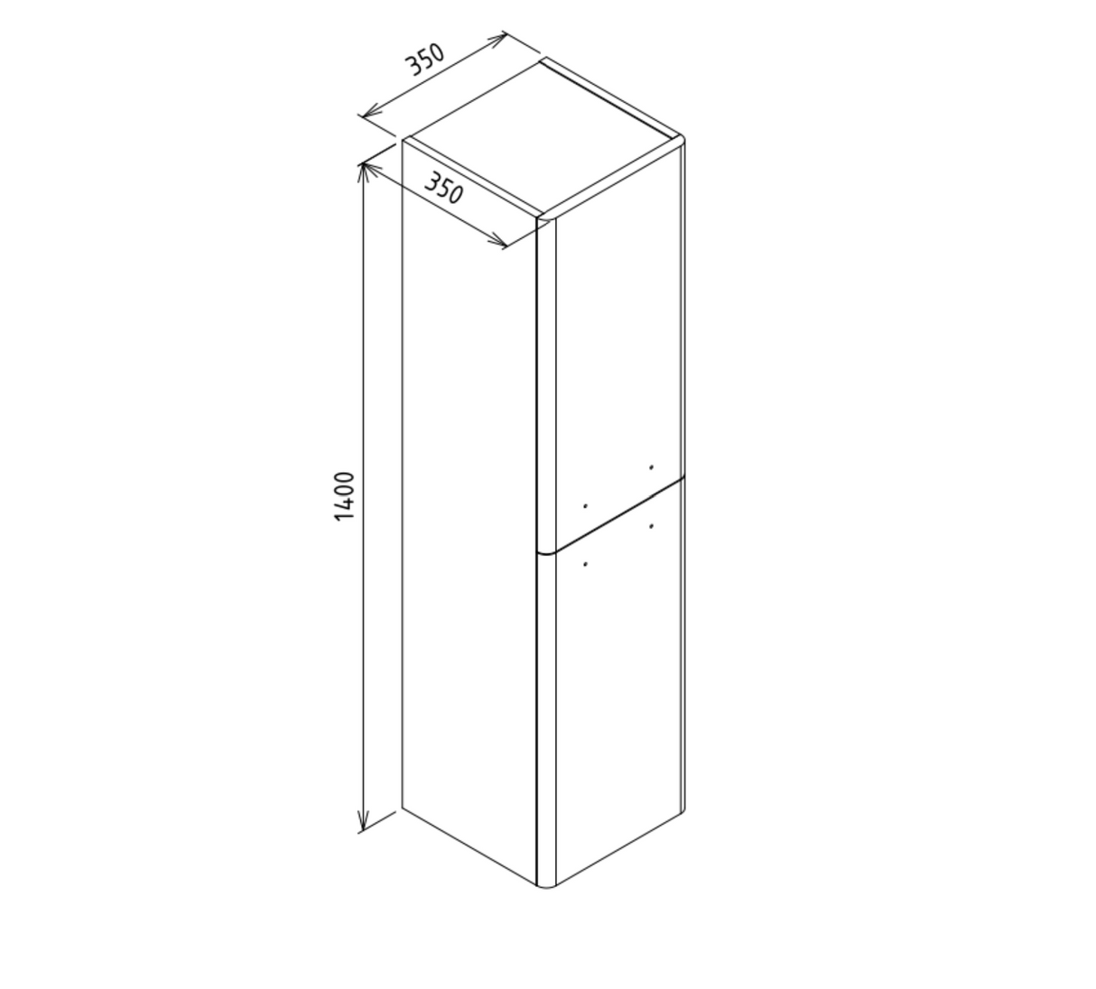 Kartell K-VIT Options 24 Wall Mounted Side Unit- Matt Cool Grey (OPTWMSU-CG)