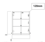 Kartell K-VIT Purity 500mm Mirror Cabinet - White Gloss (FUR116PU)