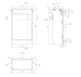 Kartell K-VIT City WC Unit - Storm Grey Gloss (FUR702CI)