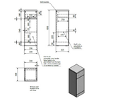 Kartell K-VIT Impakt Door and Drawer Unit 300mm (300mm deep) White Gloss (IMP300DDU)