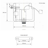 Kartell K-VIT Purity 505mm WC Unit - Silver Oak (PSO505WC)