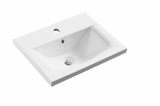 Kartell K-VIT Purity 600mm Wall Mounted Unit With Ceramic Basin- Matt Black (PMB600WM-FUR057PU)