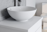 Kartell K-VIT Purity 600mm Floor Standing 2 Drawer Unit With Ceramic Worktop & Sit On Bowl-White Gloss (FUR008PU FUR433PU FUR435PU)