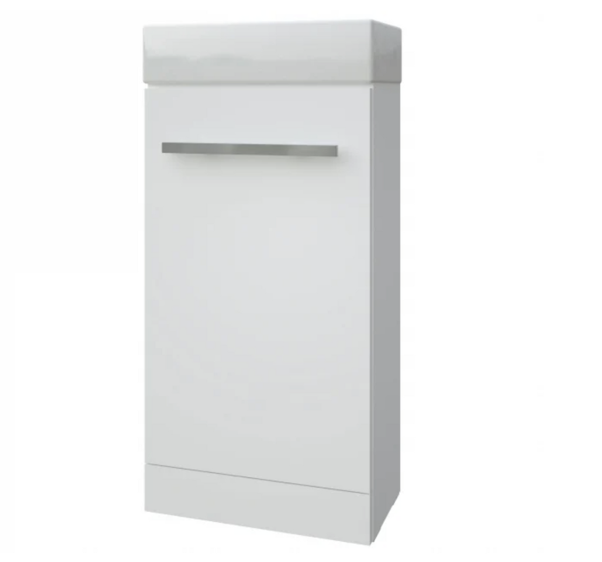 Kartell K-VIT Purity Handle Polished Chrome and Matt Black to Fit 300mm Cloakroom Unit) (HAN002)(HAN003)