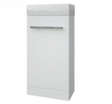 Kartell K-VIT Purity Handle Polished Chrome and Matt Black to Fit 300mm Cloakroom Unit) (HAN002)(HAN003)