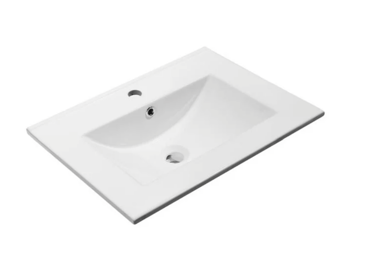 Kartell K-VIT Purity 500mm Floor Standing 2 Door Unit With Ceramic Basin-Matt Black (PMB500DO-FUR063PU)