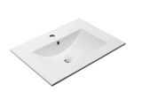 Kartell K-VIT Purity 500mm Floor Standing 2 Door Unit With Ceramic Basin-Matt Black (PMB500DO-FUR063PU)