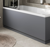 Kartell K-VIT Purity 1700mm 2 Piece Front Bath Panel- Storm Grey Gloss (RBP1700FPSG)