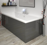 Kartell K-VIT Purity 700mm 2 Piece End Bath Panel- Storm Grey Gloss (RBP700EPSG)