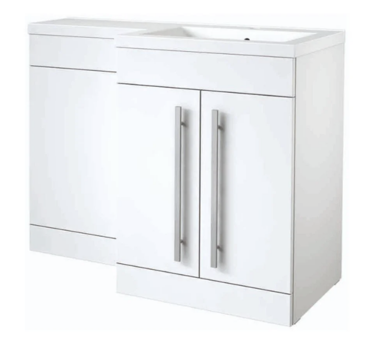 Kartell K-VIT Matrix Drawer L-Shaped Furniture Pack 1100mm Right Hand - White Gloss (FUR008PU-FUR402MA-FUR431NEW-ACC001N)