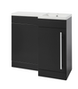 Kartell K-VIT Matrix 900mm L-Shaped Furniture Pack, Right Hand - Storm Grey Gloss