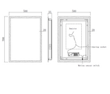 Kartell K-VIT Manton 500x700mm LED Mirror-Chrome (MA5070)