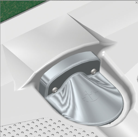 AKW Braddan level access shower tray with factory-fitted upward pumped waste