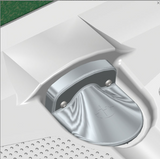 AKW Braddan level access shower tray with factory-fitted upward pumped waste