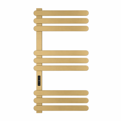 Kartell K-VIT Selecta brushed brass electric towel rail