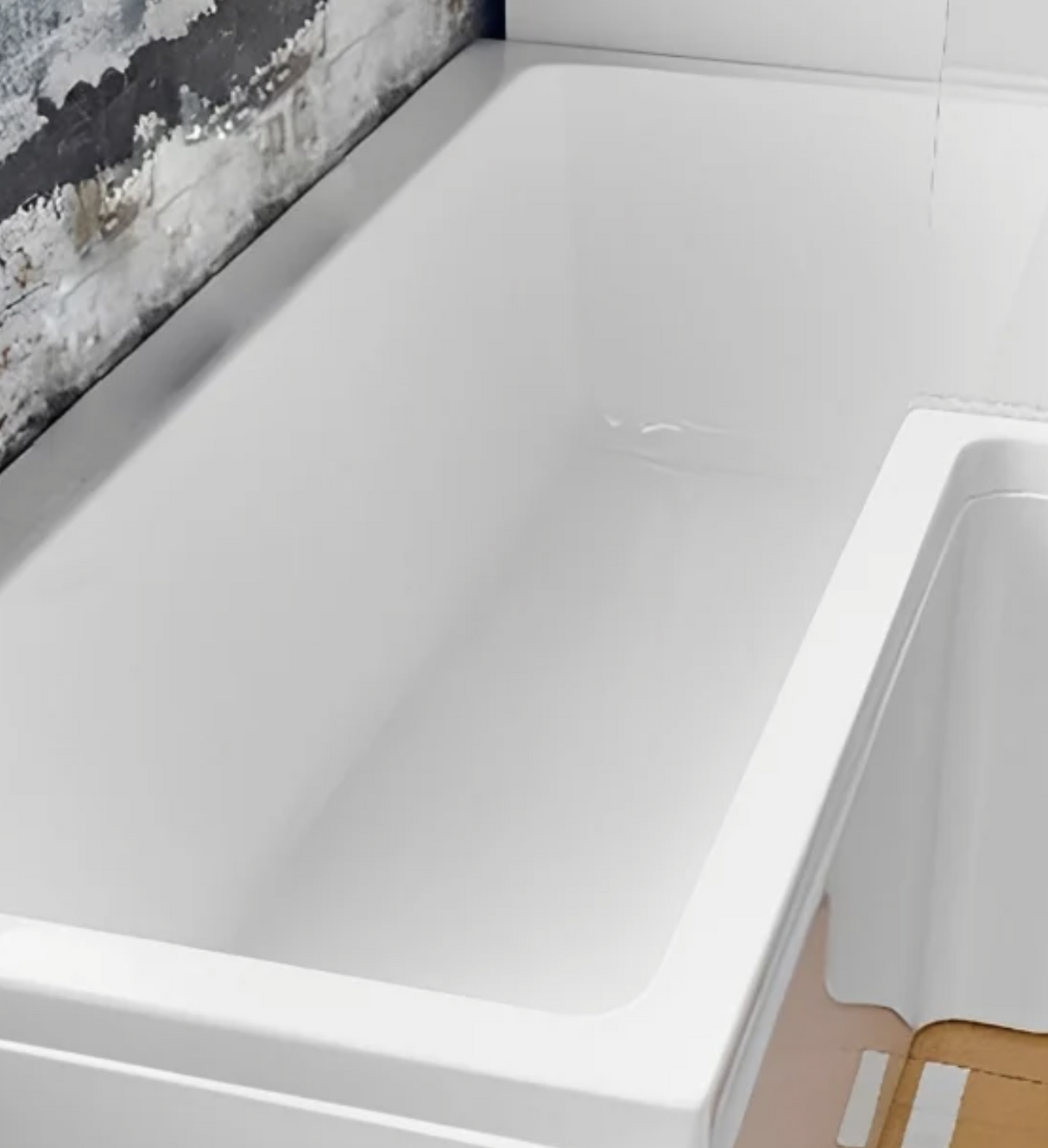 Carron Quantum L Shaped Shower Bath 1500x700(850)mm Right Hand - White Gloss (02175)