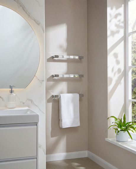 Kartell K-VIT Singola 12V chrome electric towel rail