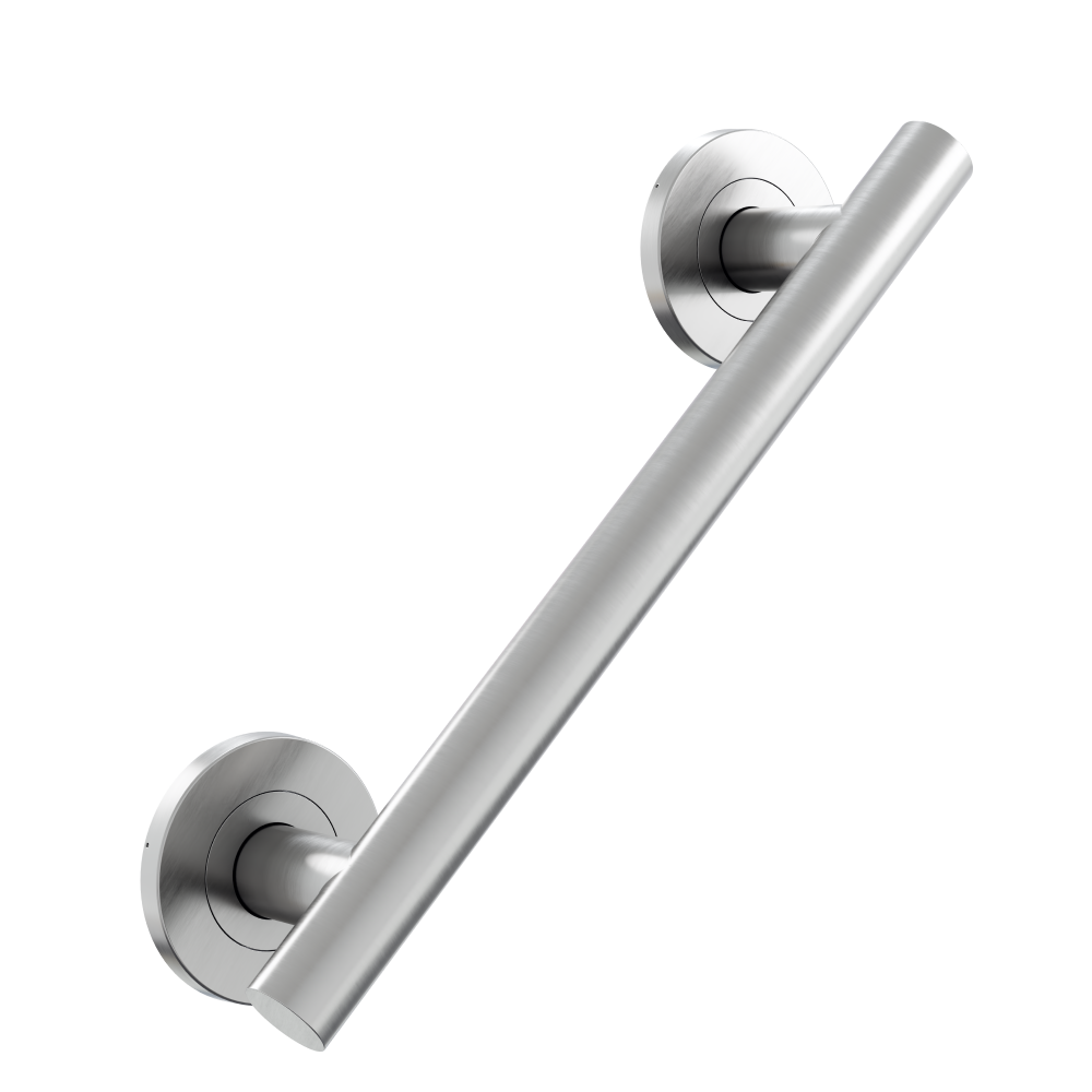 AKW 1200 Series Straight Stainless Steel Grab Rail – Satin or Matt Black, Choice of Length