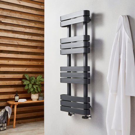 Kartell K-VIT Tampa towel rail in matt anthracite