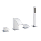 Kartell K-VIT Flair 4 Hole Bath Shower Mixer Tap Chrome (TAP006FLJ)