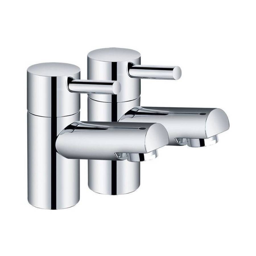 Kartell K-VIT Plan Pair Basin Pillar Taps Chrome (TAP015PL)