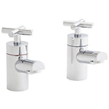 Kartell K-VIT Times Pair Bath Pillar Taps Chrome (TAP085TI)