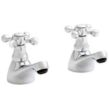 Kartell K-VIT Viktory Pair Bath Pillar Taps Chrome (TAP094VI)