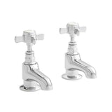 Kartell K-VIT Klassique Pair Bath Pillar Taps Chrome (TAP104KL)