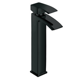 Kartell K-VIT Fiuto Nero Hi Rise Mono Basin Mixer Matt Black (TAP119FIJ)