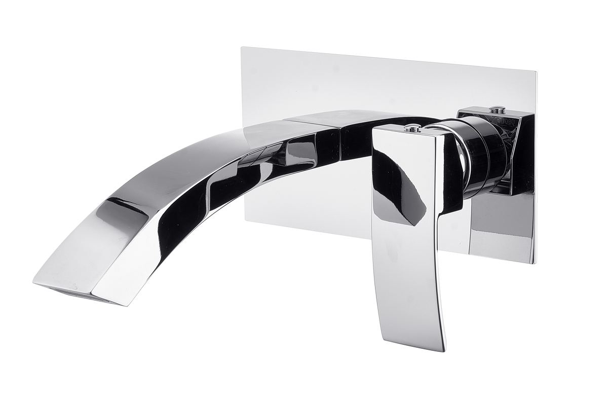 Kartell K-VIT Flair Wall Mounted Basin Mixer – Chrome (TAP121FL)