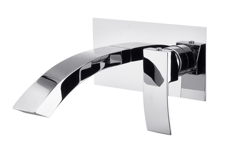 Kartell K-VIT Flair Wall Mounted Basin Mixer – Chrome (TAP121FL)