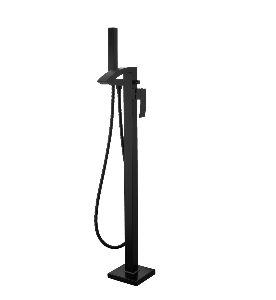 Kartell K-VIT Fiuto Nero Freestanding Bath Shower Mixer – Matt Black (TAP122FI)