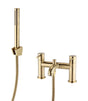 Kartell K-VIT Ottone bath shower mixer in brushed brass with shower handset