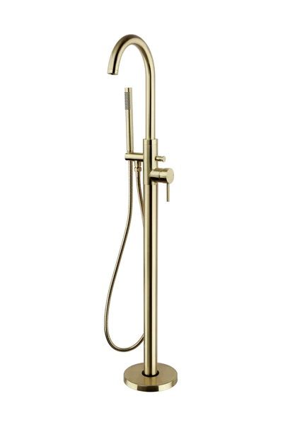 Kartell K-VIT Ottone Freestanding Bath Shower Mixer Brushed Brass (TAP145OT)