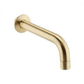 Kartell K-VIT Ottone wall mounted bath spout in brushed brass