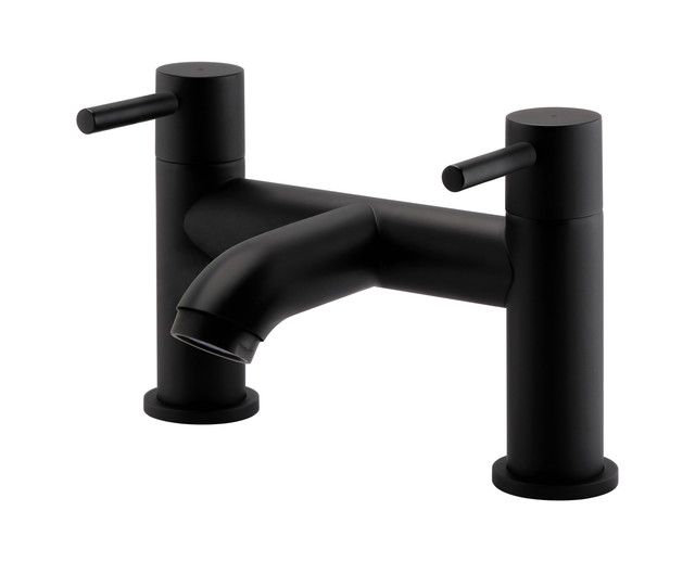 Kartell K-VIT Nero Round Bath Filler – Matt Black (TAP412NR)