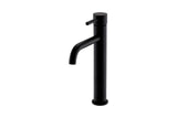Kartell K-VIT Nero Round Hi-Rise Mono Basin Mixer – Matt Black (TAP414NR)