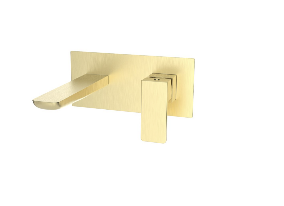 Kartell K-VIT Kolt Wall Mounted Basin Mixer – Brushed Brass (TAP326KBB)