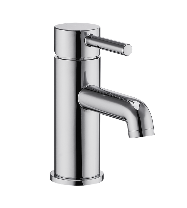 Kartell K-VIT Kore mono basin mixer with click waste in polished chrome